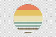 Retro Muted Sunset, an Object Graphic by Kuya Carthy Art + Design (Thumbnail 4 of 4)