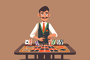 Casino Game and Gambling Illustrated, an Illustration by billpaxton.next (Thumbnail 6 of 22)