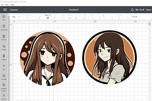 Anime Girl Sticker Kawaii Clipart