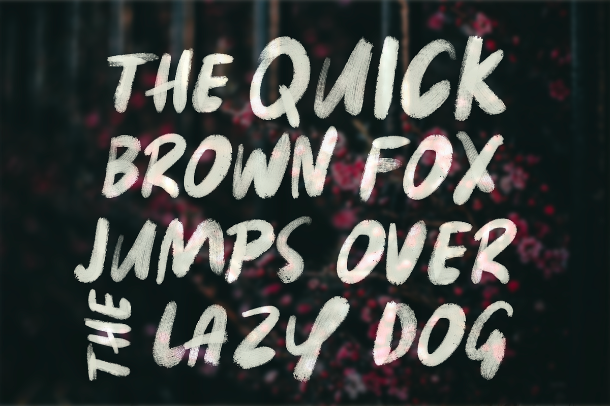 SAY | TEXTURED BRUSH FONT, a Font by Sammy's Illustration (Photo 2 of 7)