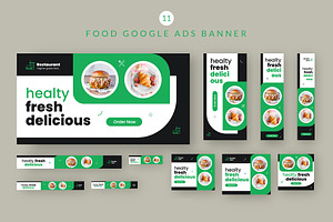 Food Google Ads Banner, a Templates & Theme by Pixelpick