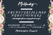 Millany Script, a Script Font by josstype (Thumbnail 5 of 7)
