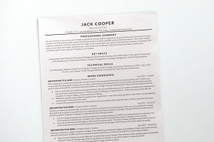 Simple Resume Template Ats Friendly