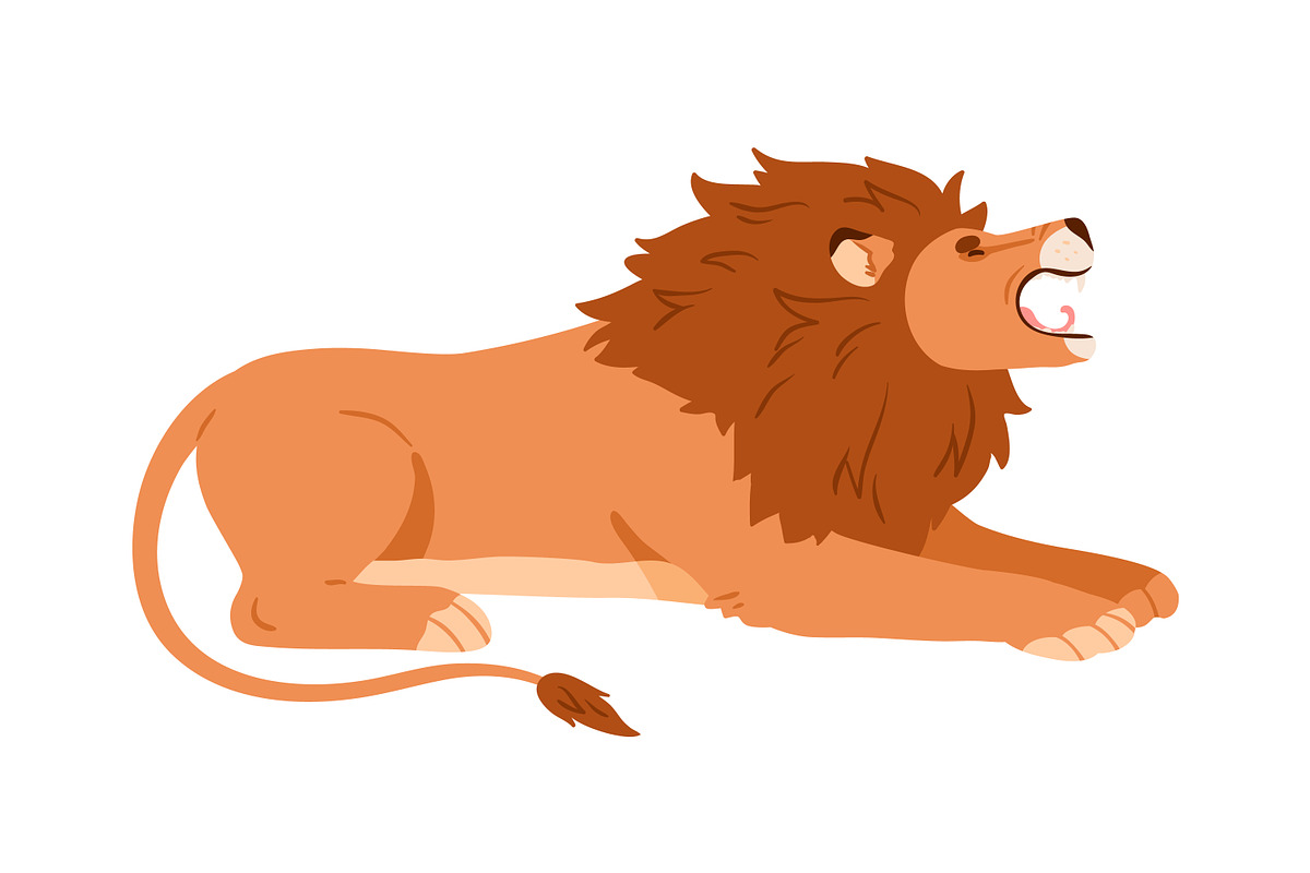Cartoon lion from African jungle set, an Animal Illustration by Good Studio (Photo 9 of 10)