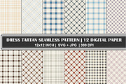 White Tartan Plaid Digital Paper Set, a Pattern Graphic by Gfx Expert Team (Thumbnail 1 of 3)