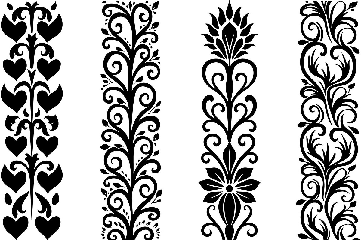 Black Geometric Laser Cut Sets, an Object Graphic by Creativeshirt (Photo 3 of 5)