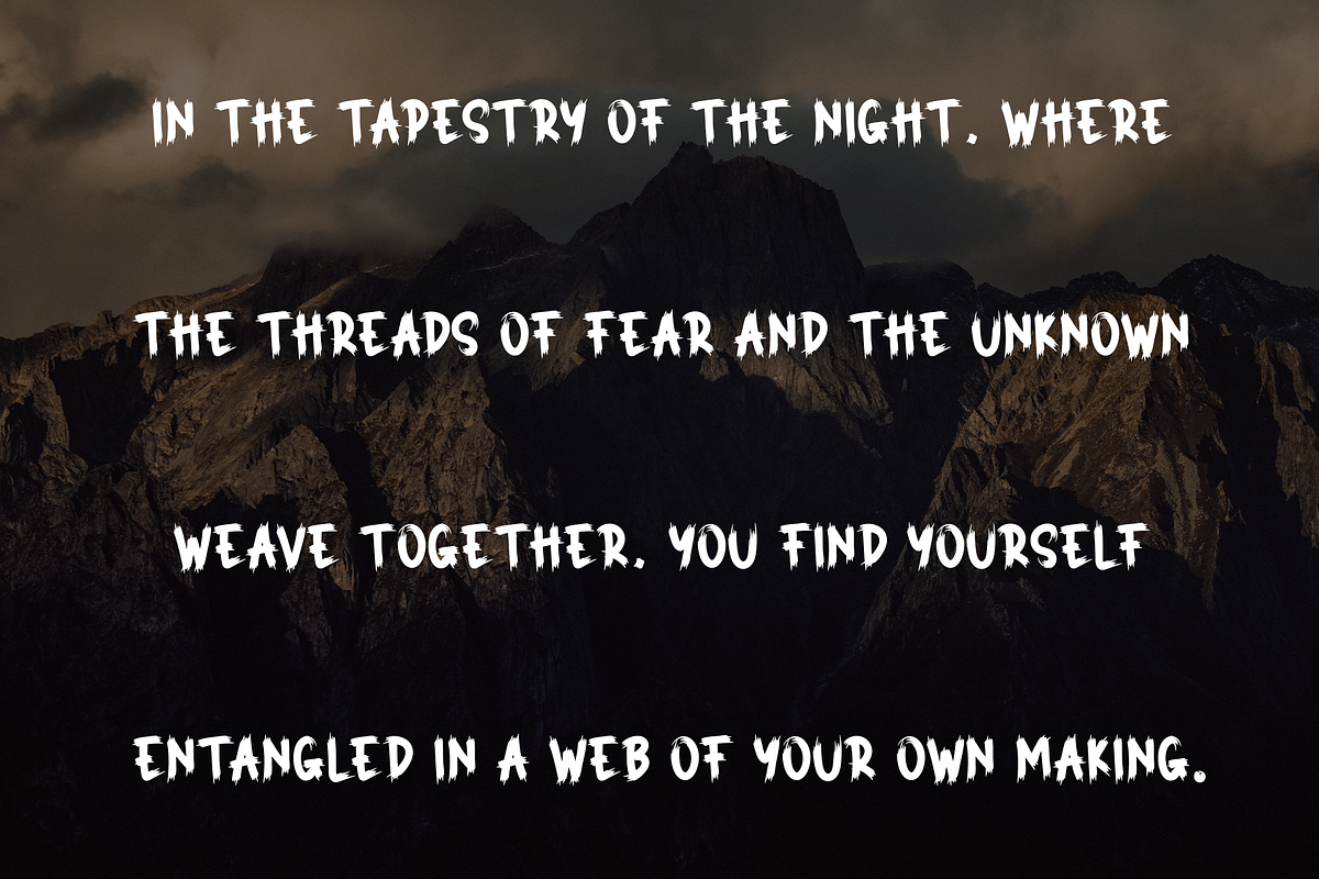 Spooky Scary | Script Font, a Script Font by Scratchones (Photo 5 of 8)