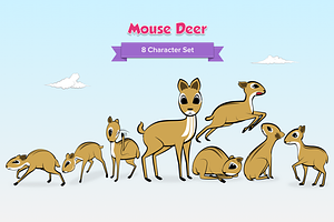 Mouse Deer And Farmer Characters