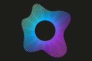 Set of colorful soundwave icons, an Object Illustration by Hannet (Thumbnail 3 of 5)