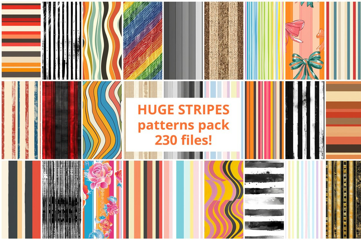 230 Striped Stripes Seamless Pattern, a Pattern Graphic by mkStudioLab (Photo 1 of 8)