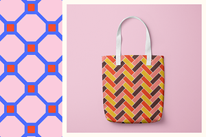 Colorful Herringbone Patterns