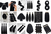 Black Hair Wig Stock Photos, a Beauty & Fashion Photo by Selenique Studio (Thumbnail 6 of 11)