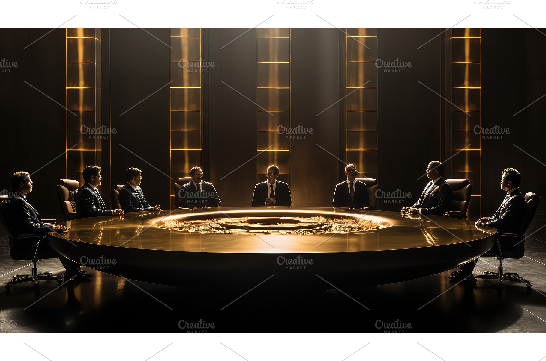 company business round background ai, a Business Photo by pikepicture