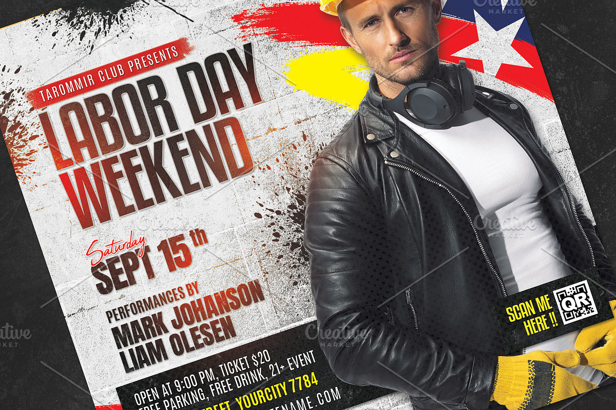 Labor Day Weekend Party Flyer, a Flyer Template by Tarommir (Photo 3 of 3)