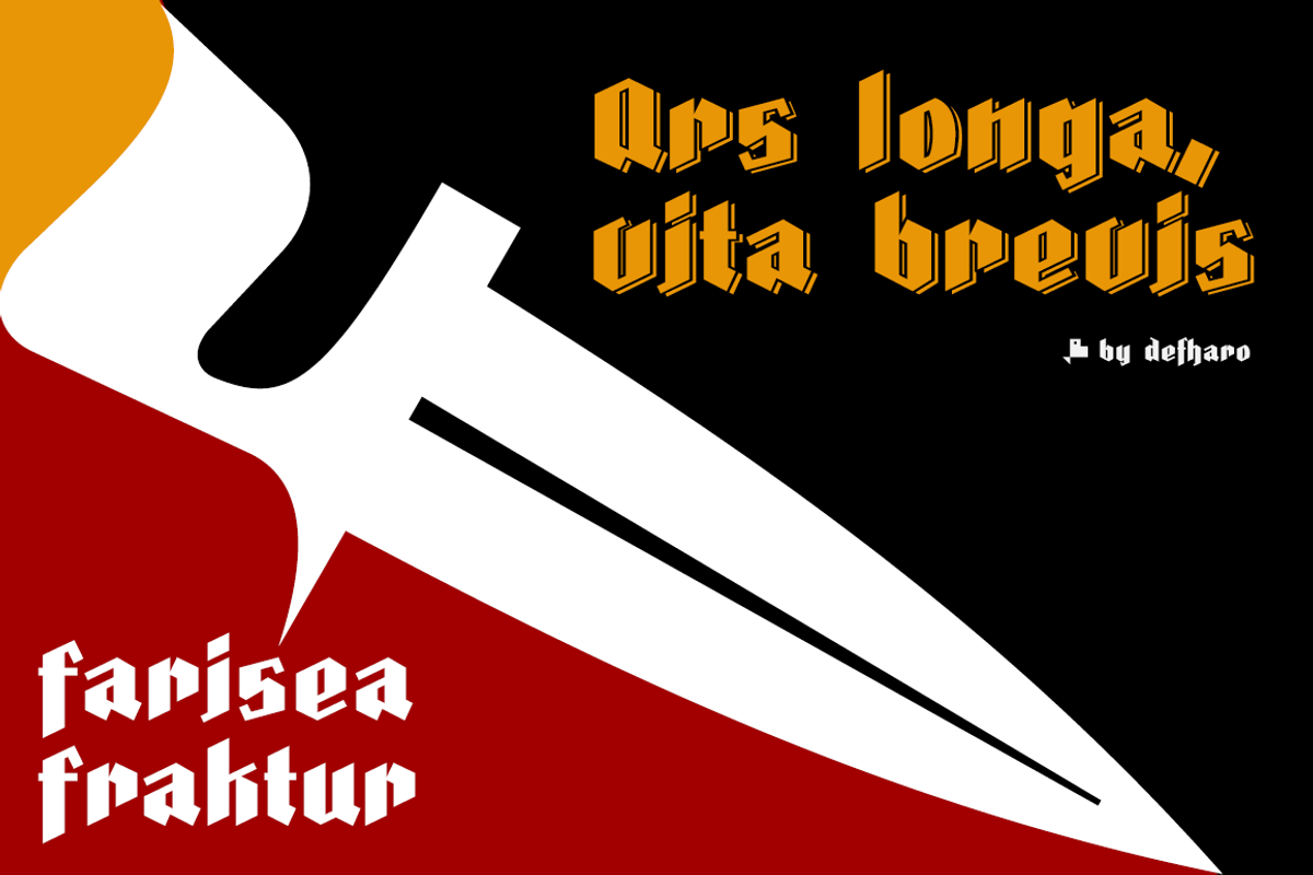 Farisea Fraktur -2 fonts- preview 2