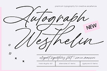 Autograph Westhelin Signature Font