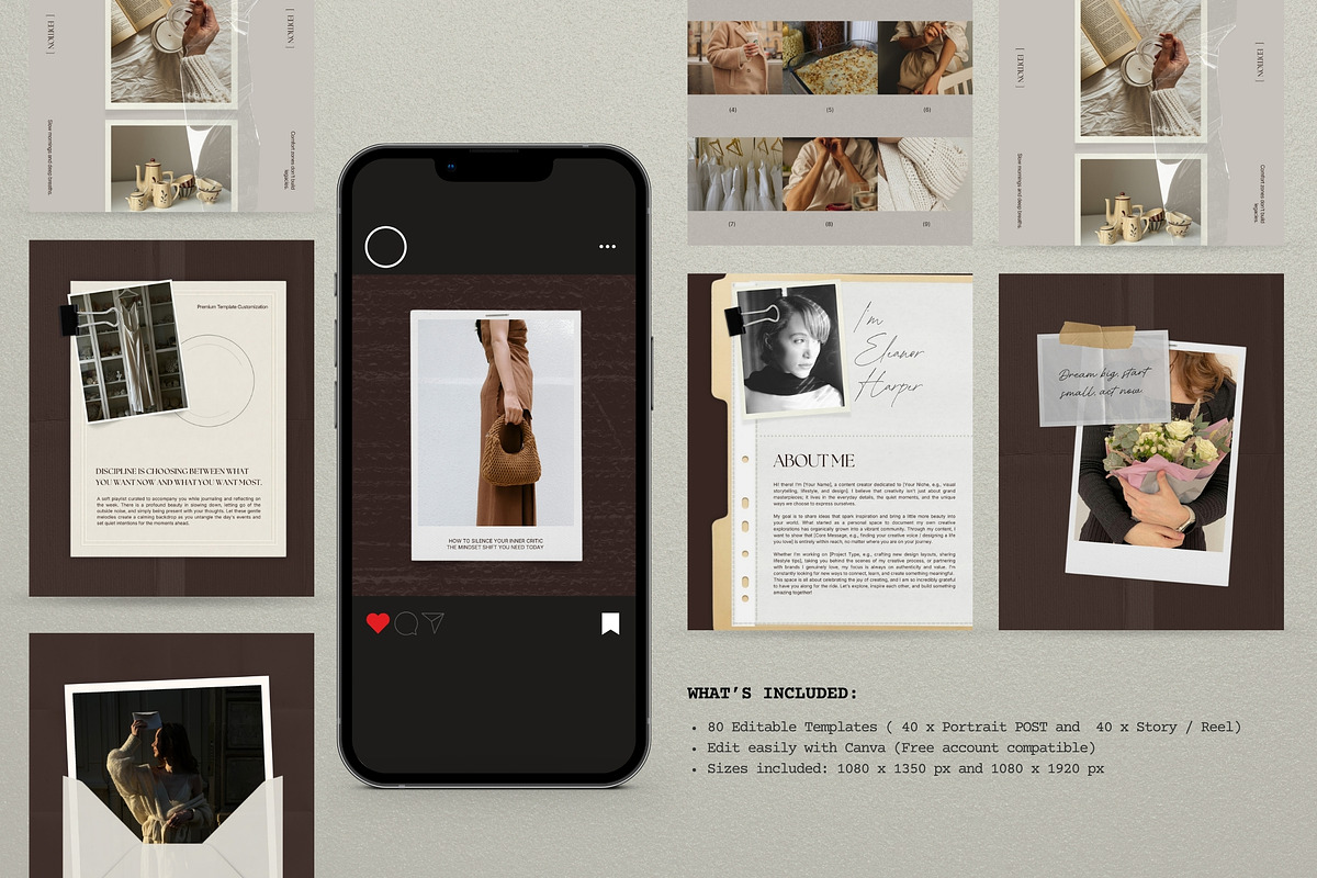 The Warm Suede Collection, a Social Media Template by Pani Temp. (Photo 14 of 15)