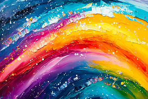Abstract Colorful Swirl, a Background Photo by Ales Munt