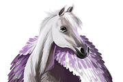 Pegasus and Unicorns 13 PSDPNG JPEG, an Animal Illustration by Dneprstock (Thumbnail 2 of 12)