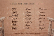 Sterious Dream - Timeless font Trio, a Handwritten Font by HypeWorksCo (Thumbnail 14 of 42)