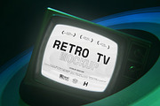 Cosmic Retro TV Screen Mockup, an Advertising Mockup by herutage (Thumbnail 4 of 4)