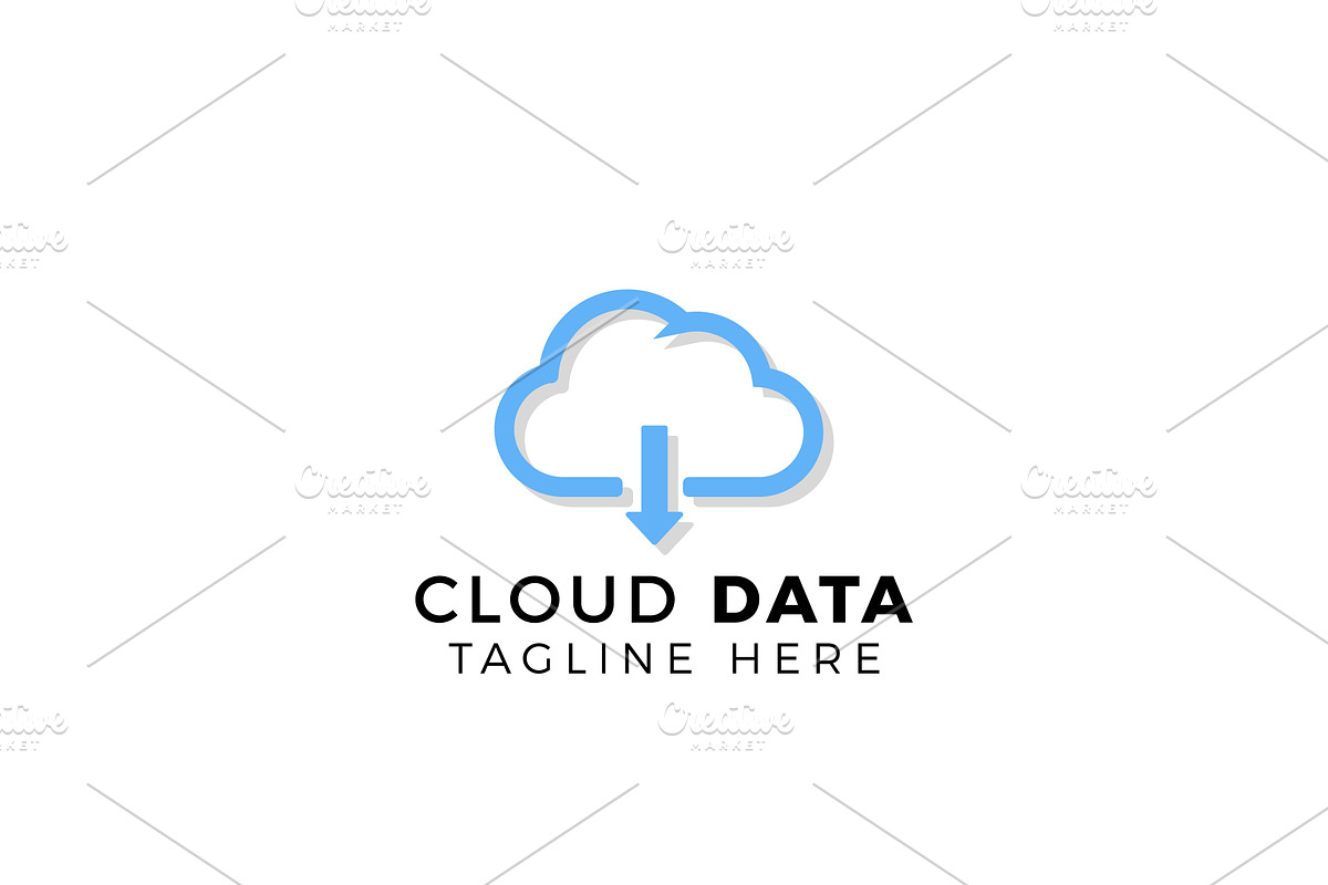 Cloud Data Logo Design