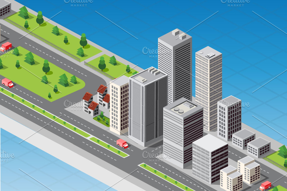 Constructor cities, a Transportation Illustration by AlexZeL (Photo 2 of 4)