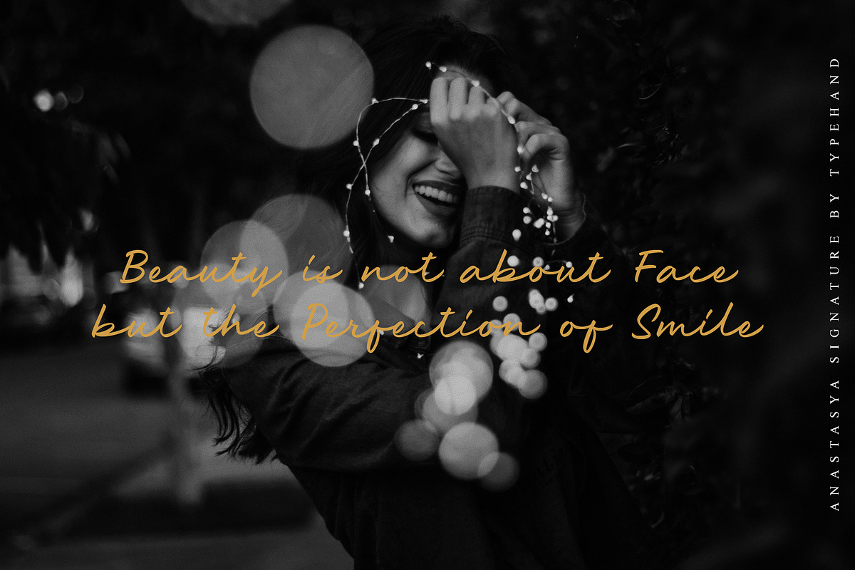 Anastasya - Signature Script, a Script Font by Typehand Studio (Photo 2 of 9)