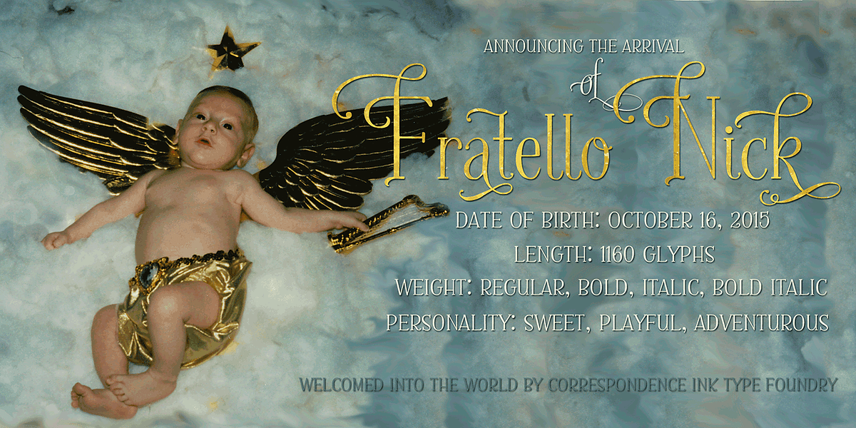 Fratello Nick, a Handwritten Font by Correspondence Ink (Photo 1 of 23)