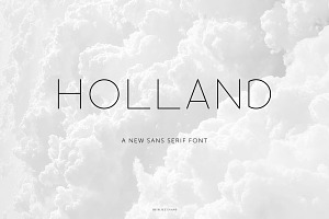 Holland Sans Serif Typeface