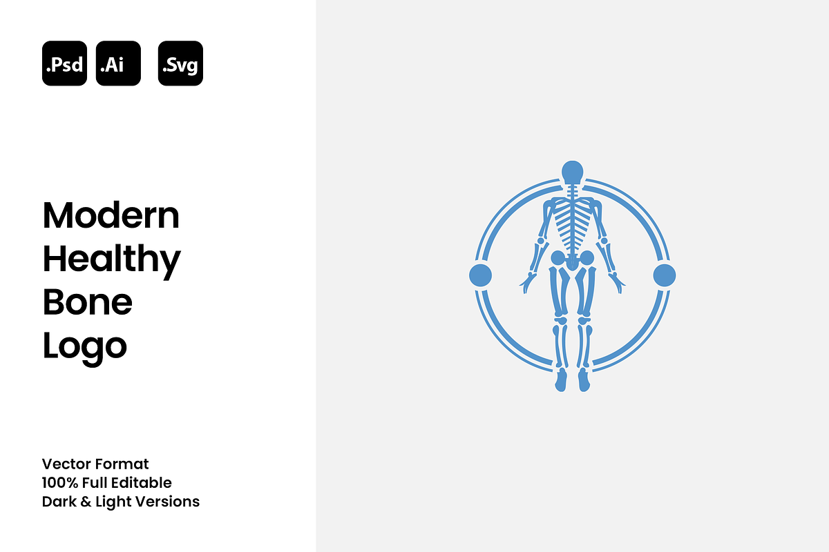 Modern Healthy Bone Logo, a Branding & Logo Template by Luxury Logos (Photo 1 of 4)