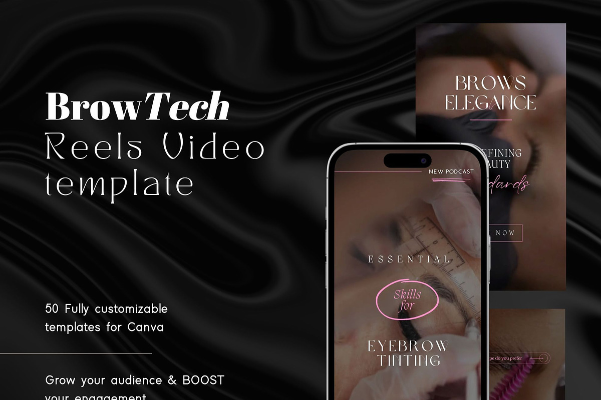 Brow Tech Instagram Video Reels, a Social Media Template by design4social (Photo 3 of 9)