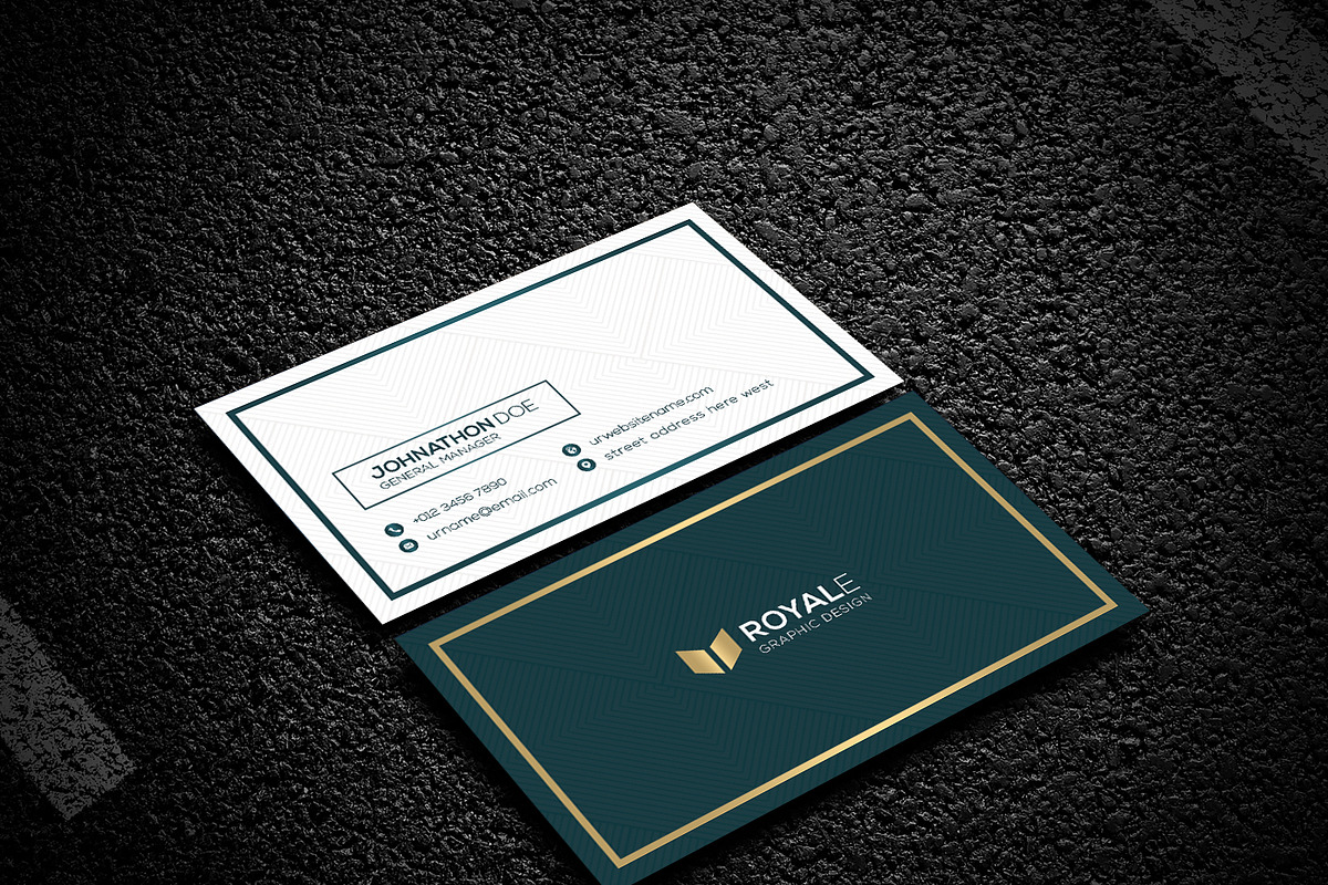 Royale Business Card, a Business Card Template by Creative_Arts (Photo 2 of 3)