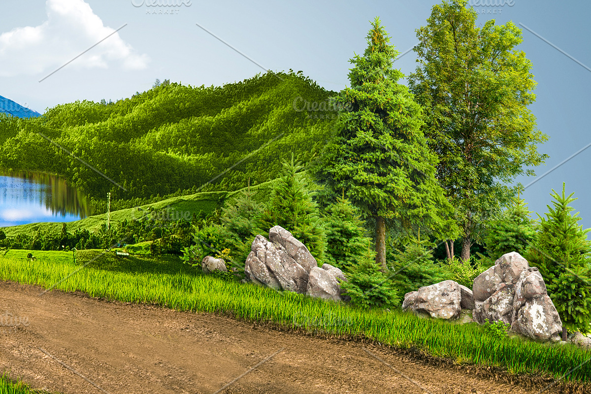 Off road with greenery landscape, an Illustration by Nomad (Photo 4 of 5)