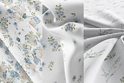 Watercolor Blue White flowers, a Decorative Illustration by Grace Noboa Illustrations (Thumbnail 12 of 14)