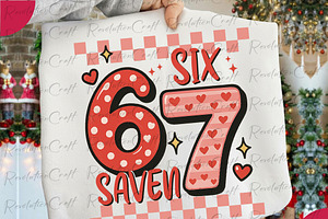 Six Seven Valentine Sublimation PNG, an Illustration by OK Design