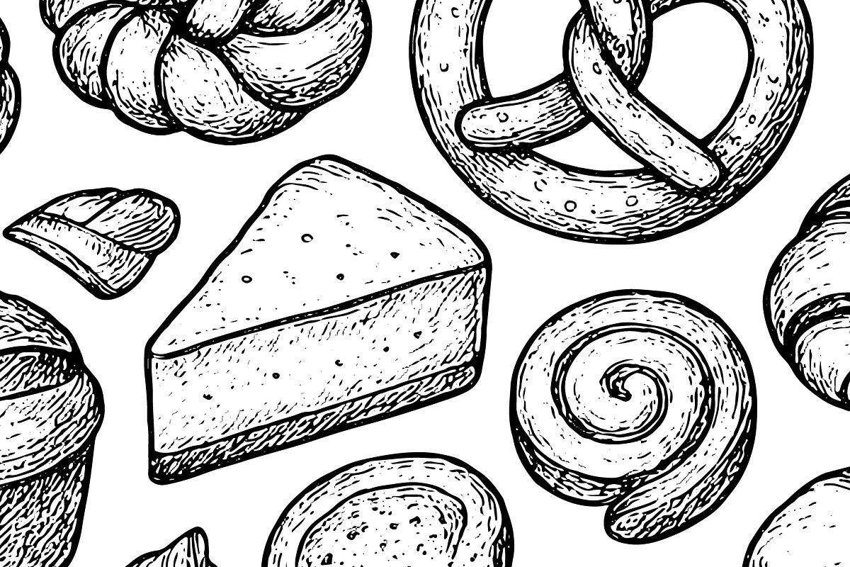 Vintage Bakery illustration, an Object Graphic by RT Studio (Photo 2 of 5)