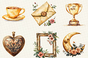 Golden Mother's Day Clipart, an Illustration by OK Design (Thumbnail 5 of 5)