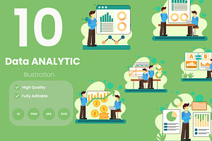 Data Analytic for Business Illustrat, an Illustration by baii09
