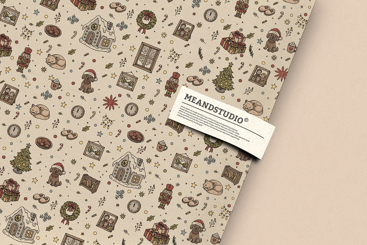 Cozy Christmas Living Room Vector, an Illustration by MEANDSTUDIO (Photo 2 of 8)