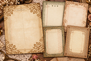 Vintage Lace Ledger Junk Journal, a Background Graphic by Printable Treasure (Thumbnail 2 of 3)