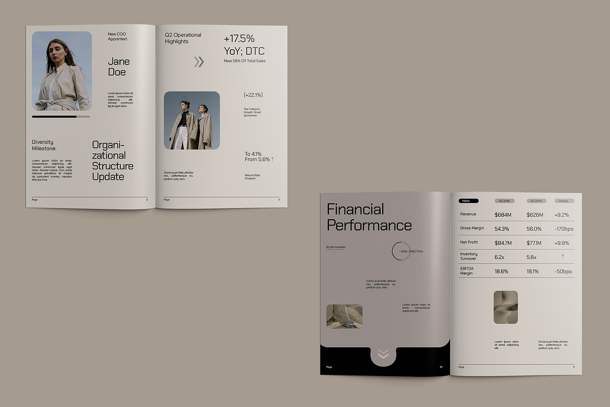 Business Report / Review Template preview 6