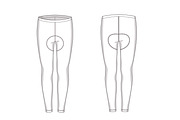Sport Leggings Fashion Flat Template, a Templates & Theme by flat fashion (Thumbnail 1 of 2)