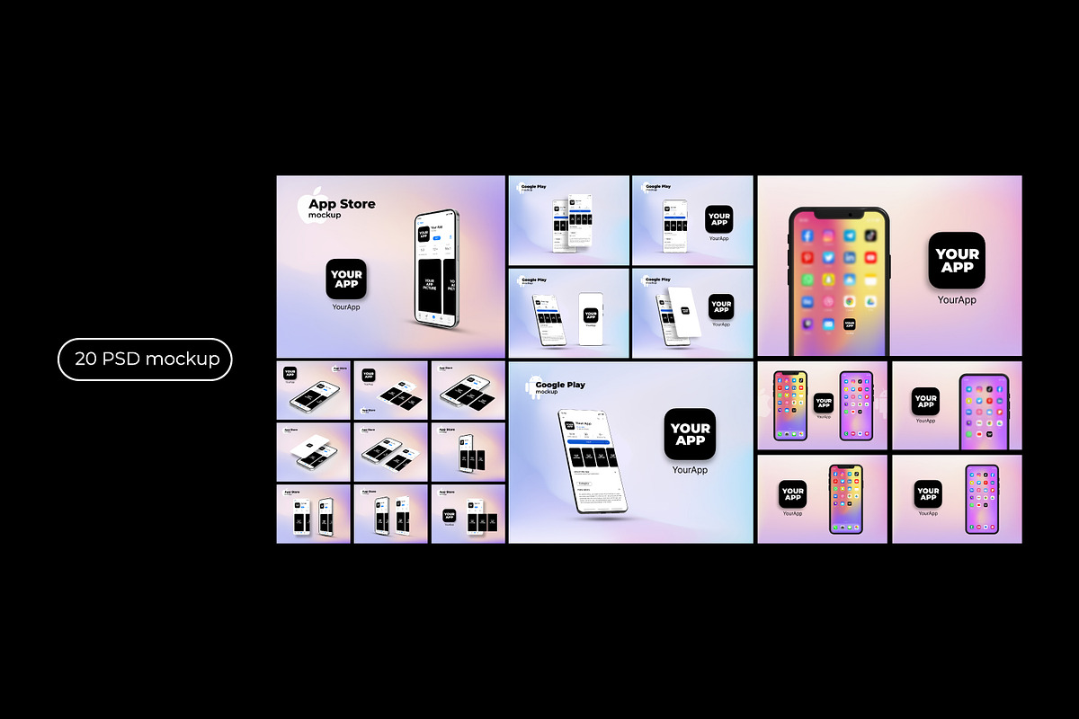 Mobile App mockup collection, a Mac Mockup by tinuwiell (Photo 3 of 9)