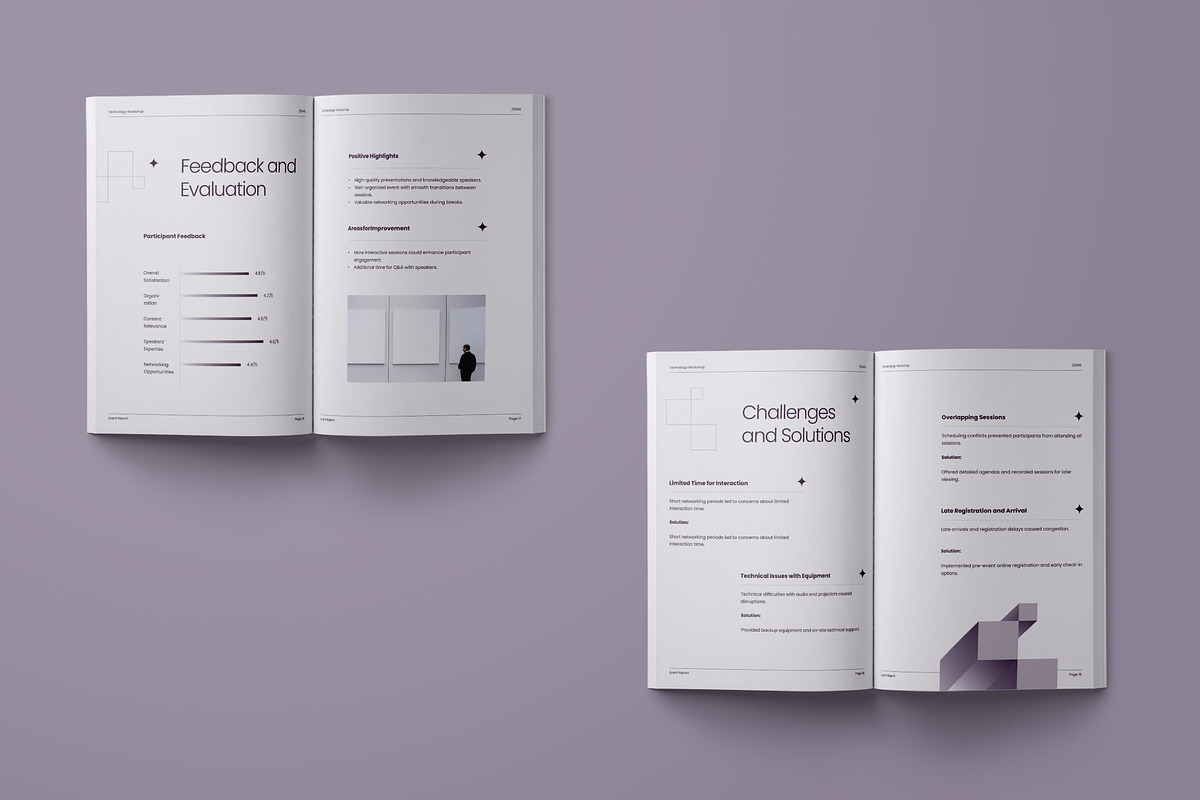 Event Report Template - Qubicco, a Brochure Template by fakhroo (Photo 9 of 9)