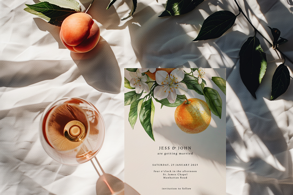 Orange Blossom - Watercolor Set, a Decorative Illustration by ThaismotaCreativeCo (Photo 4 of 9)