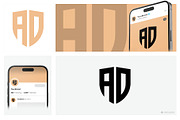 AD Letter Logo Template, a Branding & Logo Template by Advateik ™ (Thumbnail 4 of 4)