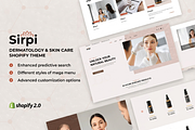 Sirpi Beauty Skincare Shopify Theme, a Shopify Template by ThemesRain (Thumbnail 1 of 3)