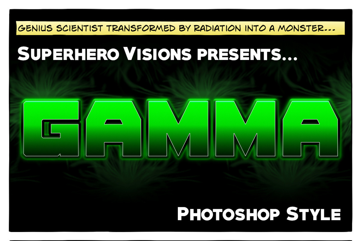 10 Photoshop Styles: Superheroes v1, a Layer Style Add-On by SuperheroVisions (Photo 15 of 15)