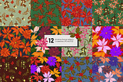 Retro Christmas Floral Set, an Illustration by angelainthefields (Thumbnail 5 of 7)